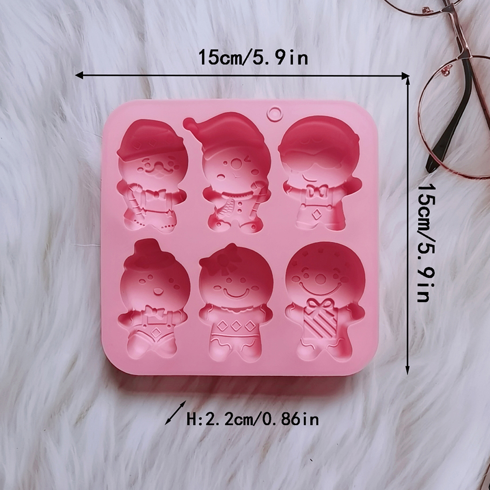Gingerbread man silicone mould (1 tray)