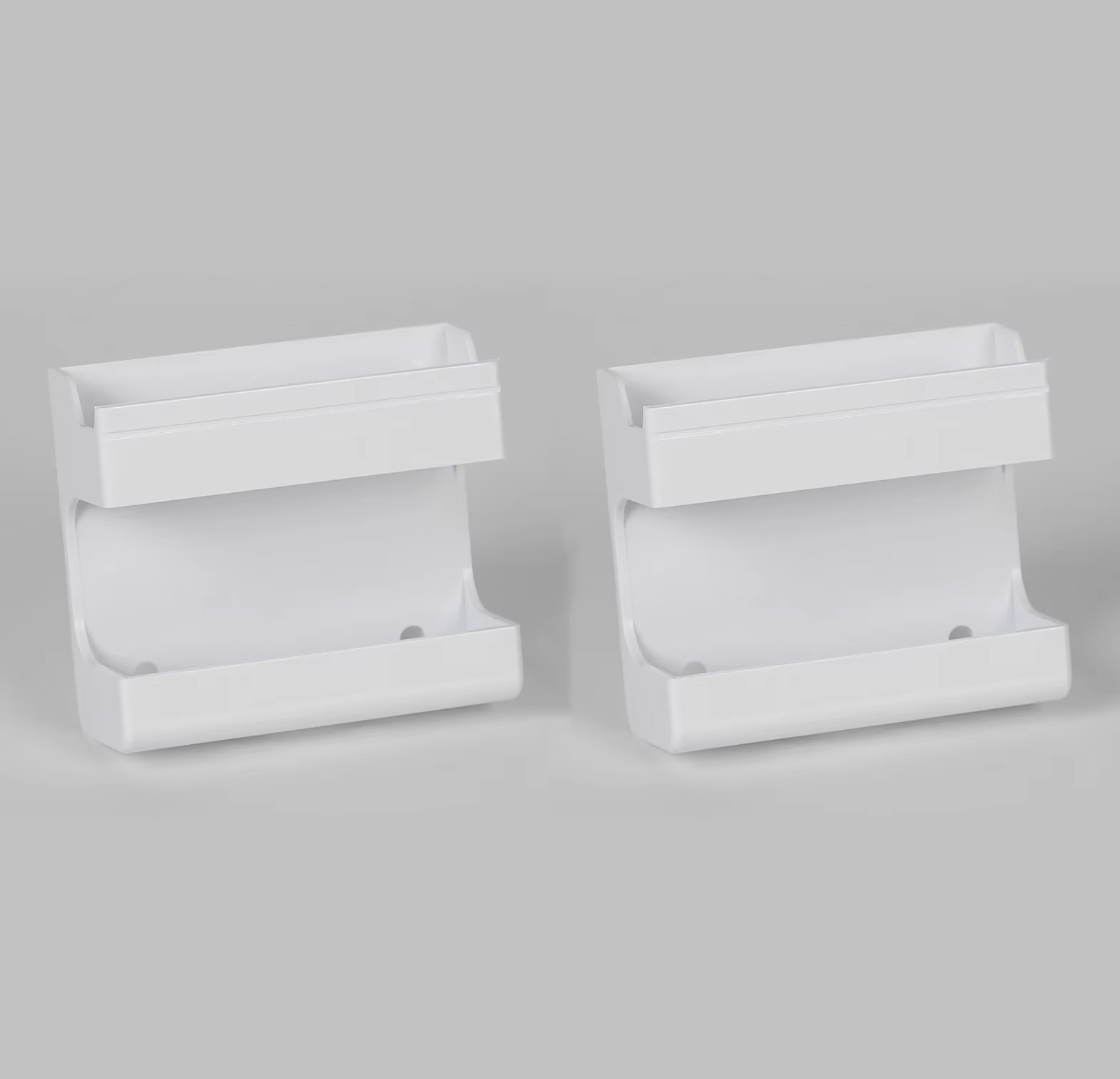 Stick-on remote and phone holders (pack of 2)